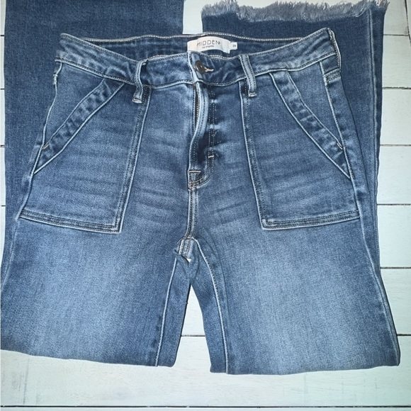 Women's Blue Flare & Wide Leg Jeans - Picture 7 of 8